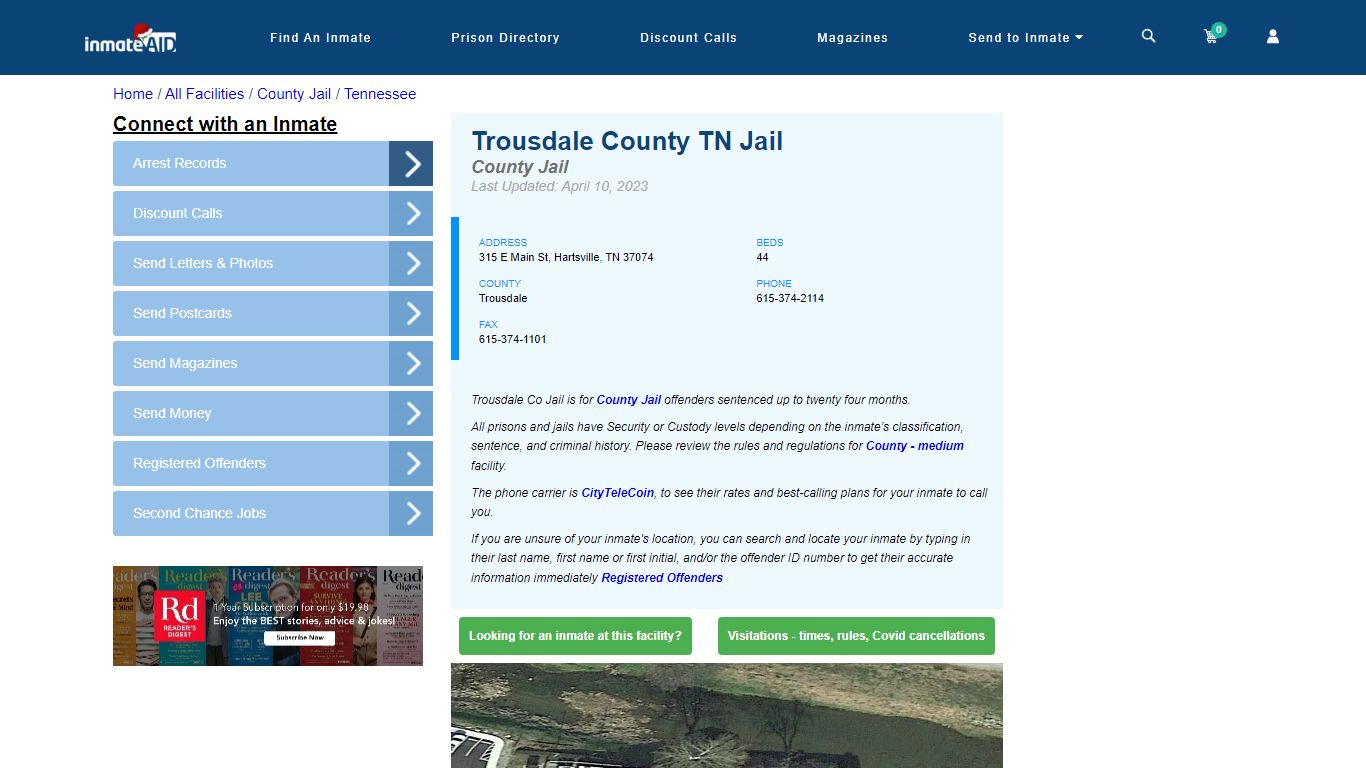 Trousdale County TN Jail - Inmate Locator - Hartsville, TN