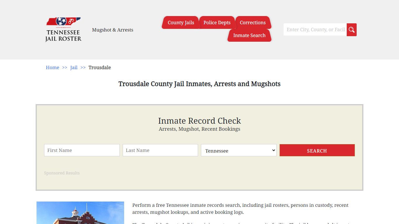 Trousdale County Jail Inmates, Arrests and Mugshots